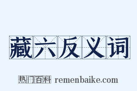藏六反义词是什么意思的图片
